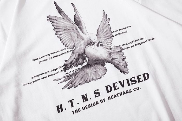 T-shirt colombe blanc