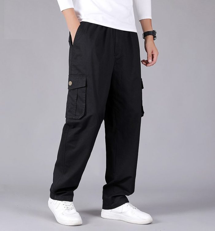 Pantalon streetwear noir detail