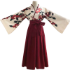 Kimono sakura rouge long