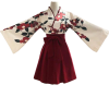 Kimono sakura japonais rouge