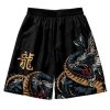 Short noir dragon japonais