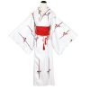 kimono blanc et rouge